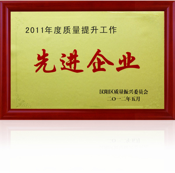 齊達(dá)康-2011年度質(zhì)量提升先進(jìn)企業(yè)